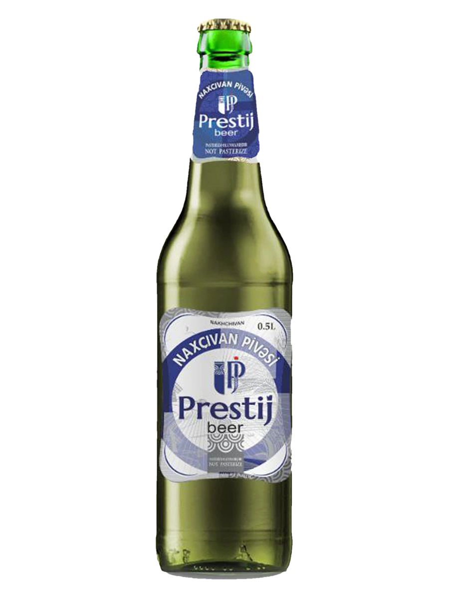 Prestij Beer — Global seri · mavi etiket